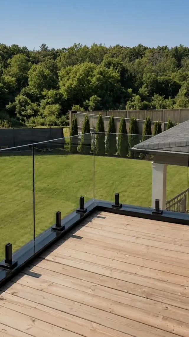 Frameless Deck Railings detail