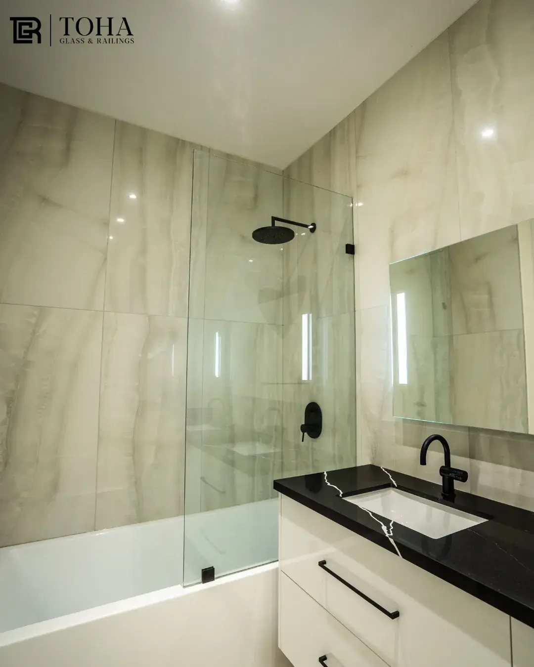 Custom Mirrors installation by Toha Glass