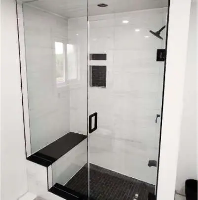 Custom Glass Showers installation by Toha Glass