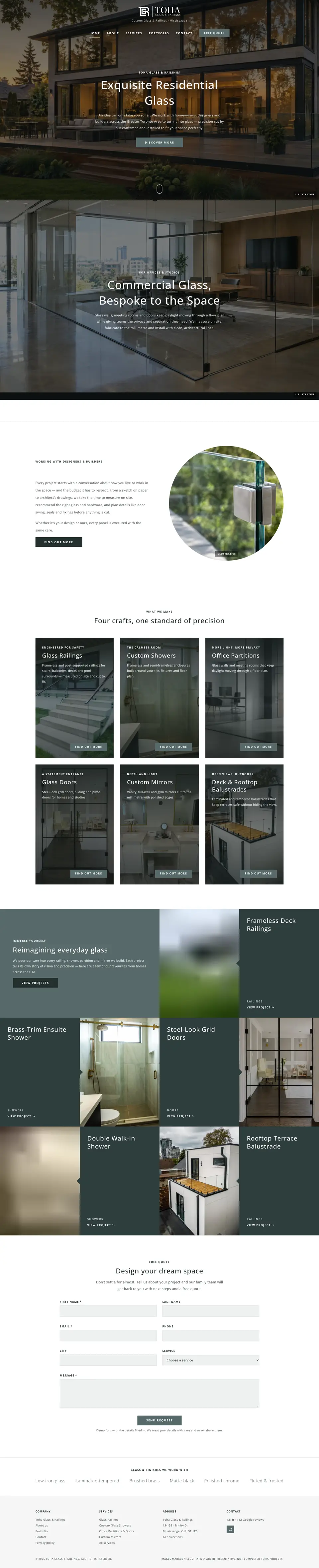 Scrolling preview of the Classic home page