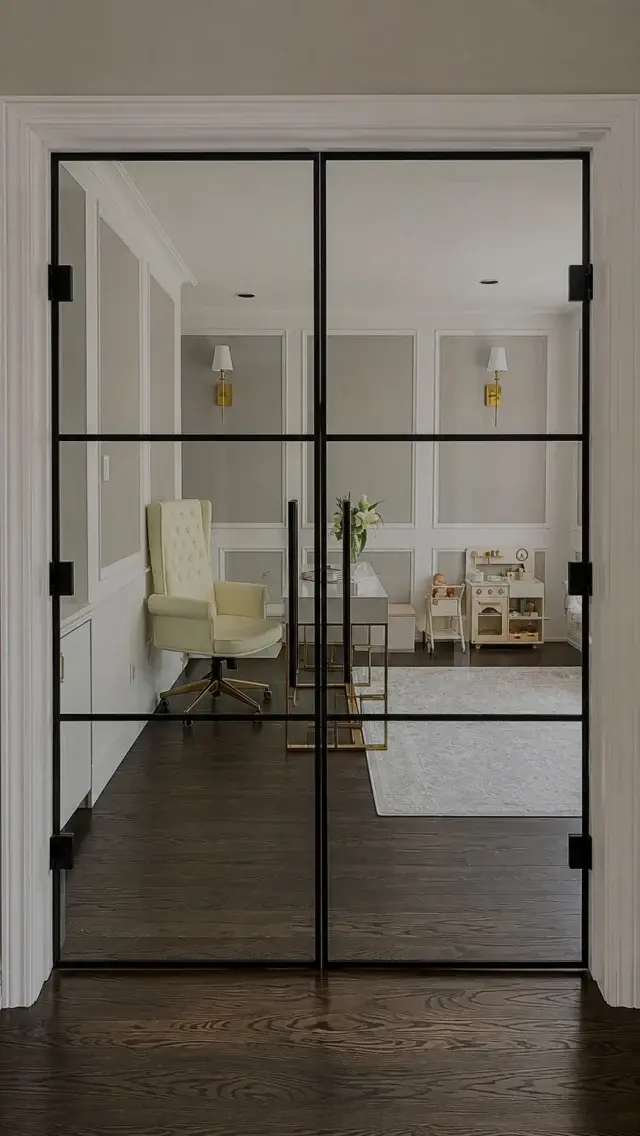 Steel-Look Grid Doors